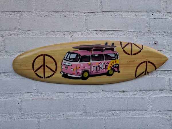 Surfboard VW busje Peace