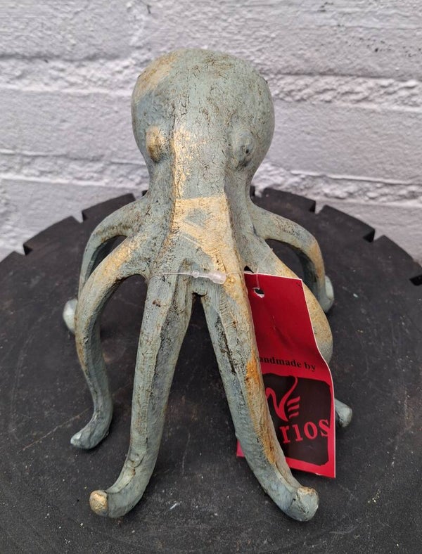 Ibiza Beach Style  Iron octopus  goud groen