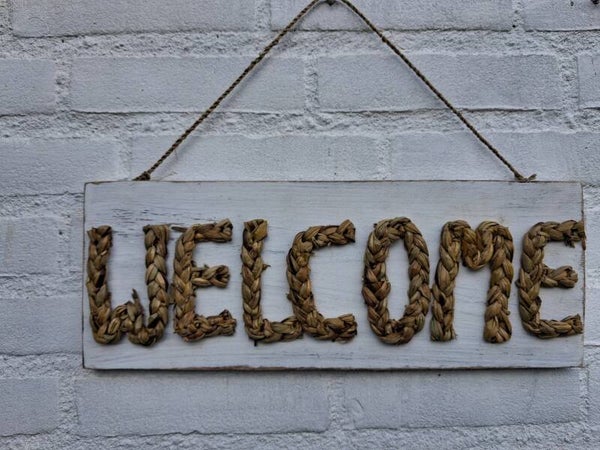 Ibiza Beach style Welcome bord
