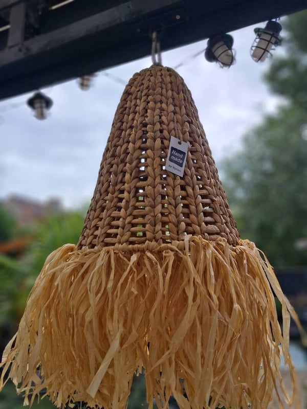 Ibiza beach style Zeegras rotan hanglamp kap