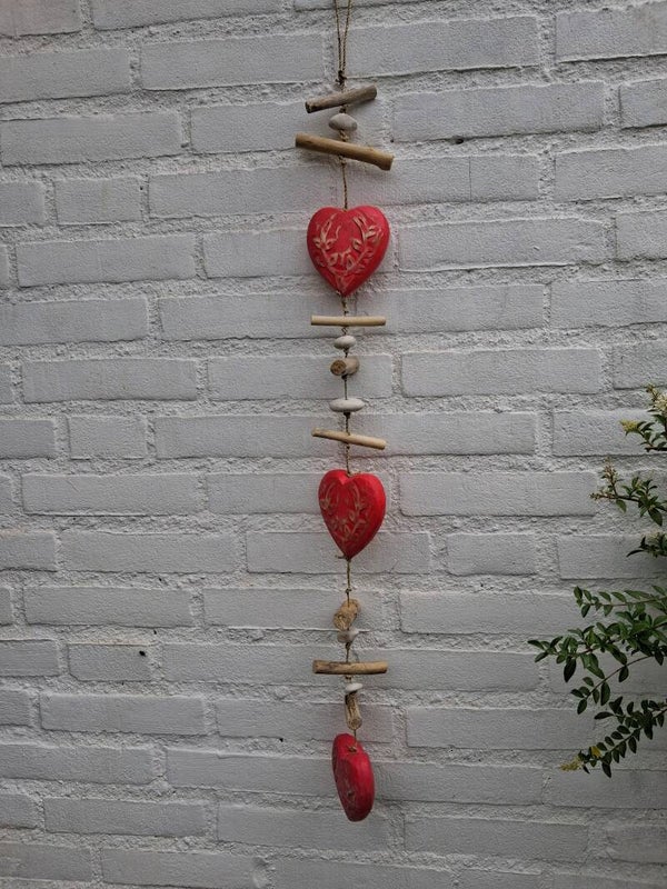 Ibiza Beach style red hanger Mobile heart