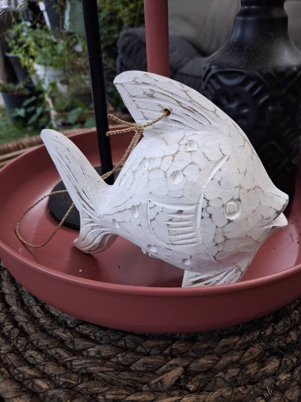 Fish bola hout wit