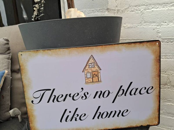 Wandbord theres no place like home