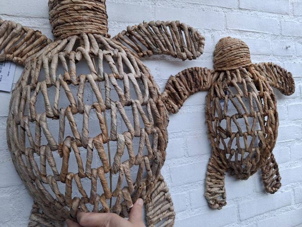 Ibiza Beach style rotan turtle L