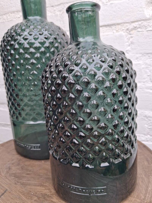 Vaas retro reclyceld groen 22 cm