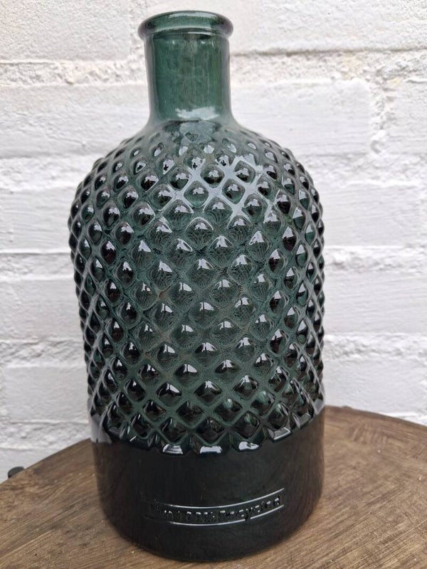 Vaas retro recycled groen 28 cm