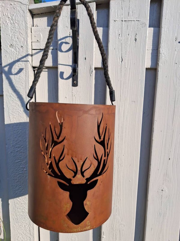 Rusty reindeer candle S