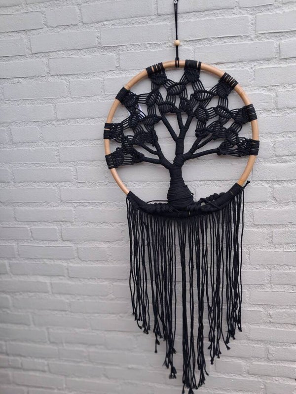 Dreamcatcher tree of life black