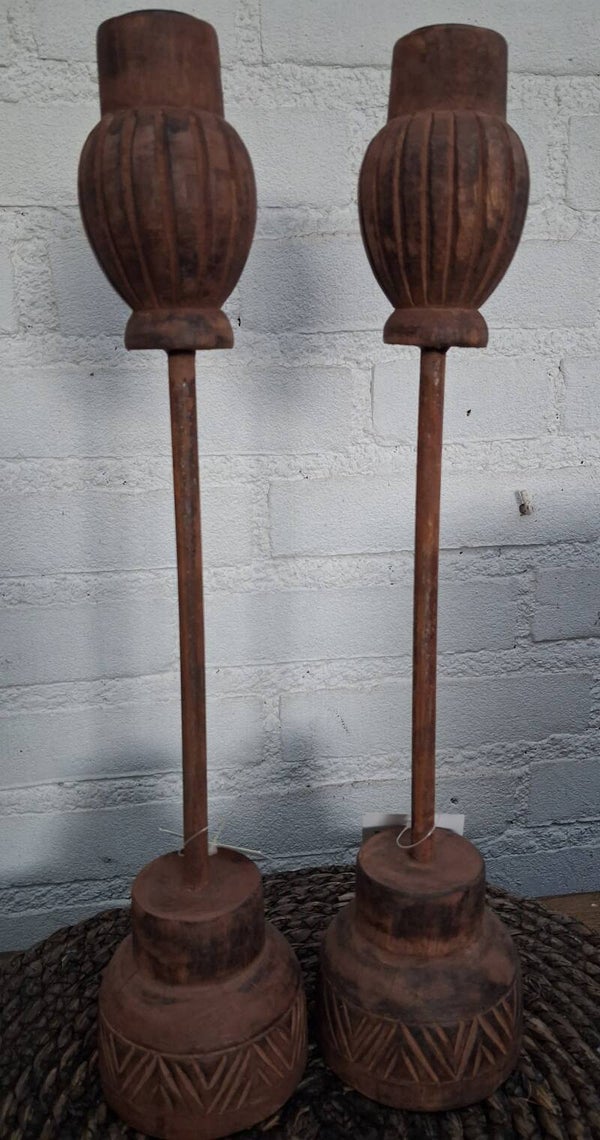 Gave set van 2 Kaarsenhouders rible 40 cm