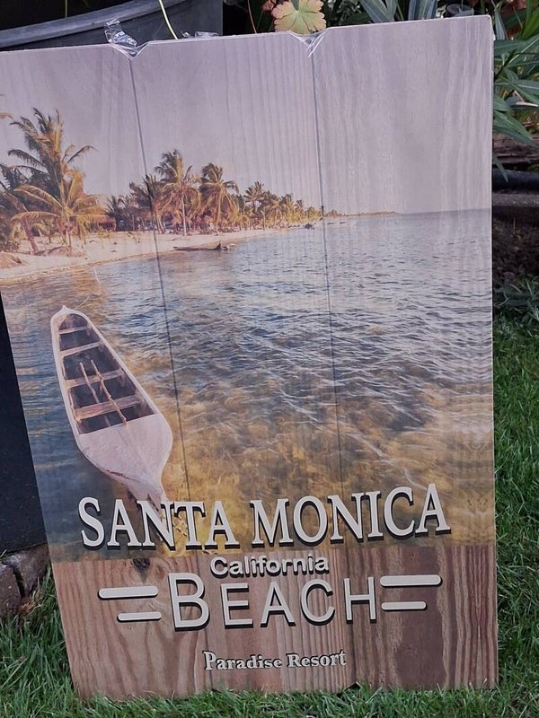 Wandbord Santa Monica beacb