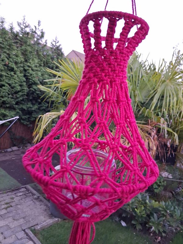 Cotton droplight hanger candle