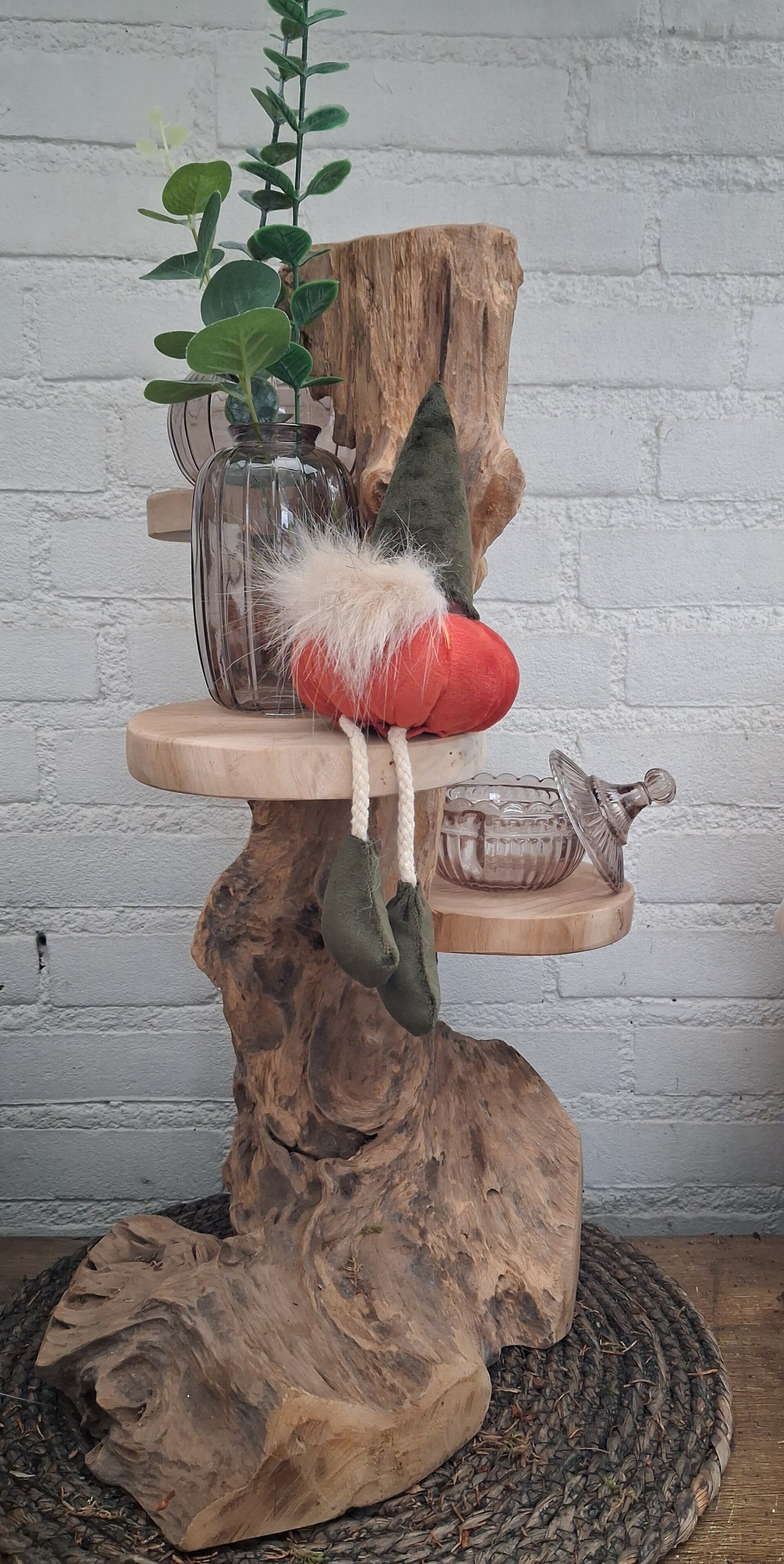 Gave houten etagere display