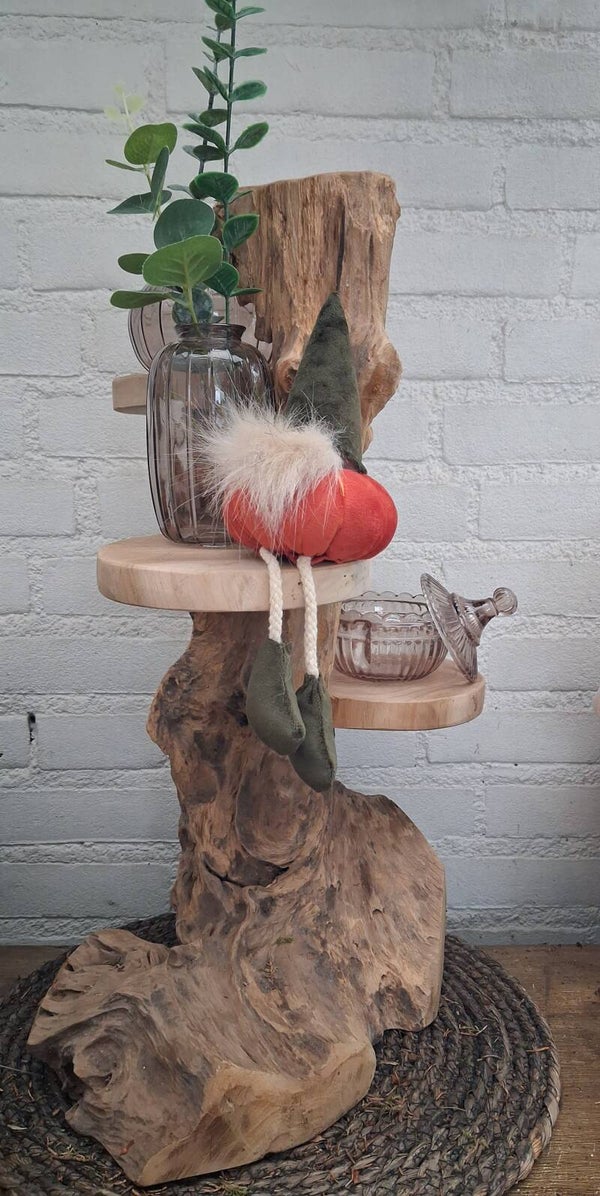 Gave houten etagere display