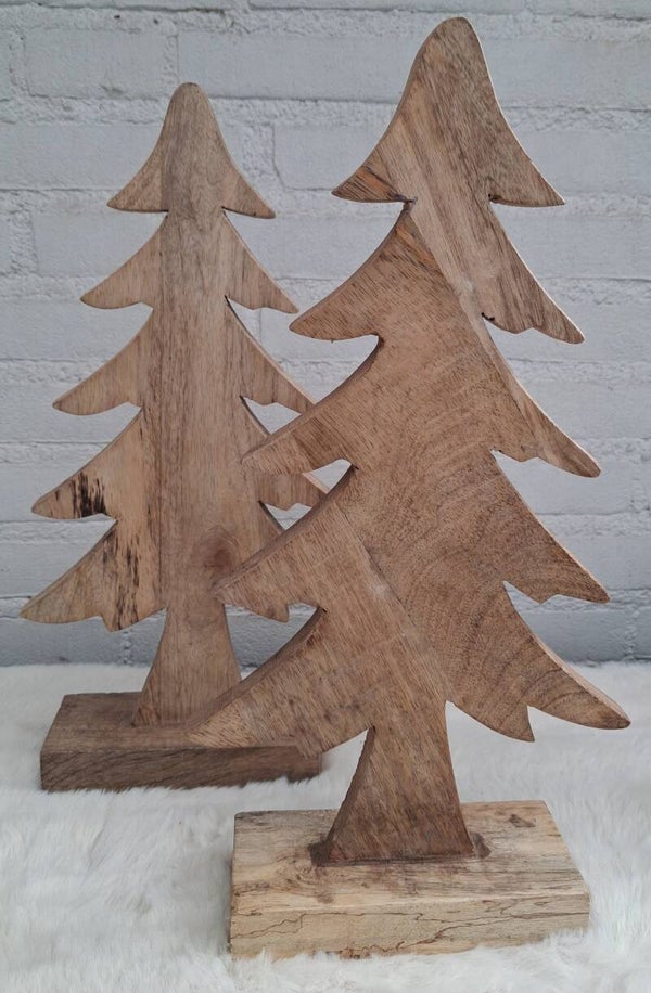 Mango houten kerstboom 38 cm