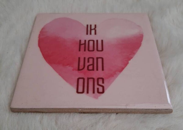 Tegeltje ik hou van ons