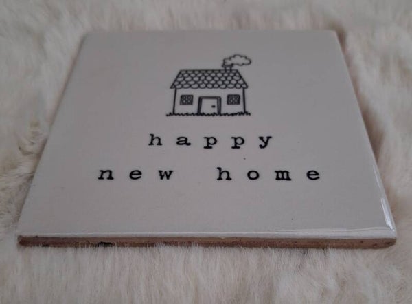 Tegeltje happy new home