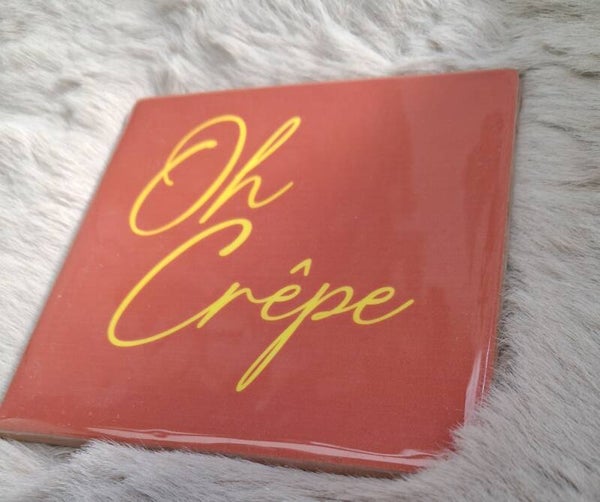 Tegeltje Oh crepe
