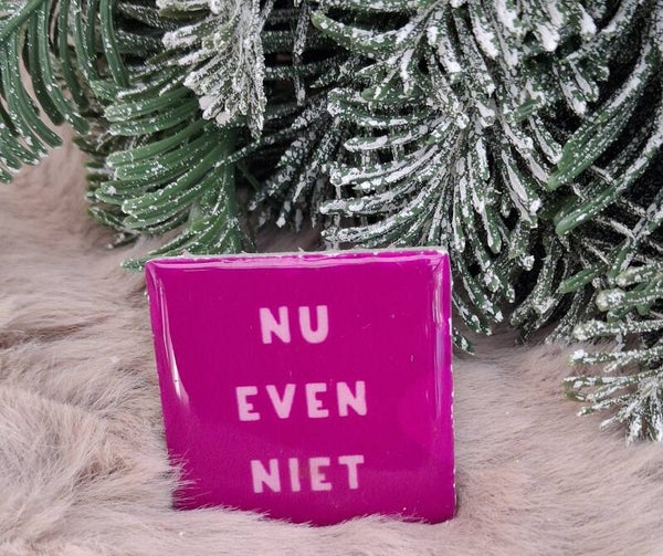 Magneet nu even niet