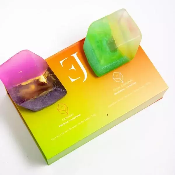 Gift set kristalzepen - Rode Carneool & Groene Aventurijn