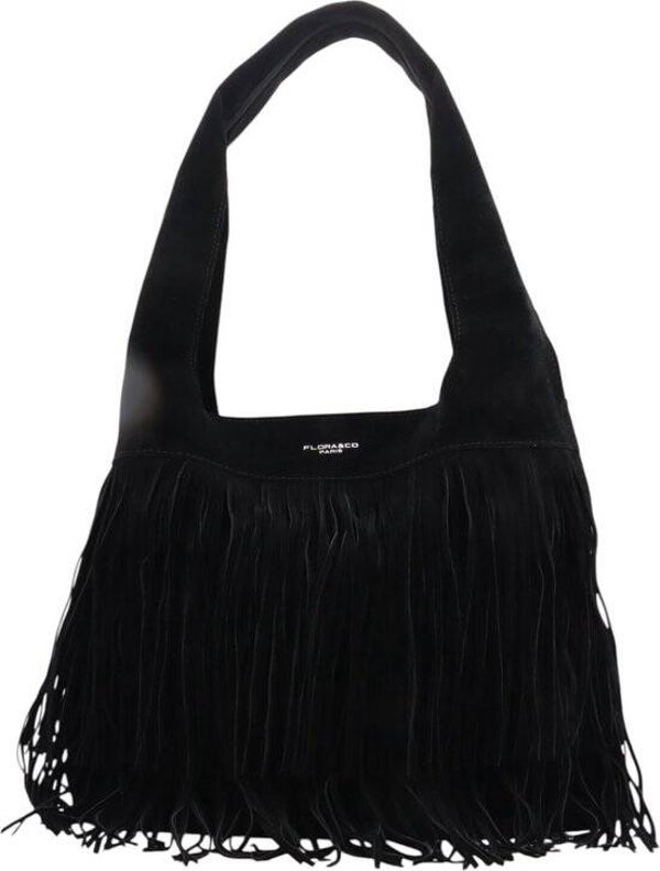 Handtas fringe black