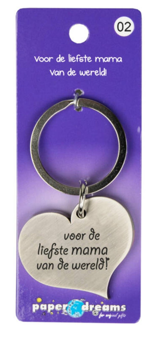 Sleutelhanger Voor de liefste mama van de wereld!