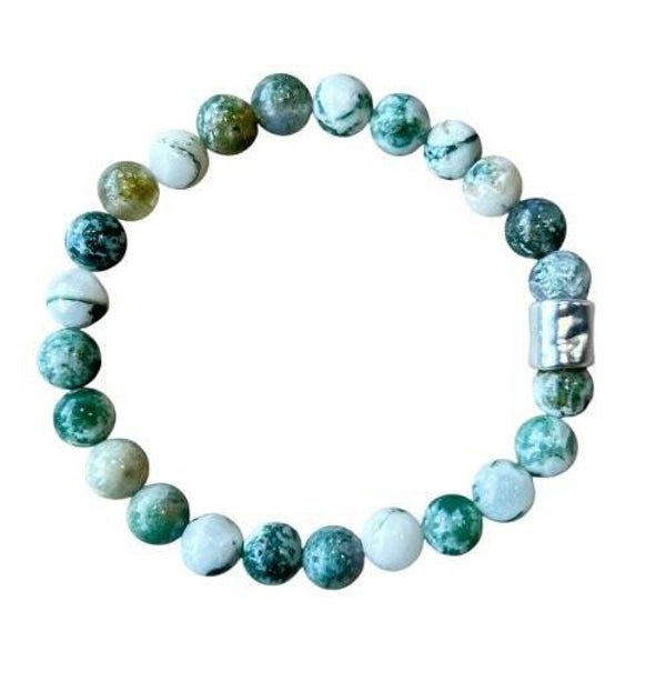 Heren armband van natuursteen Boomagaat