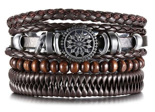 Leren armband uni