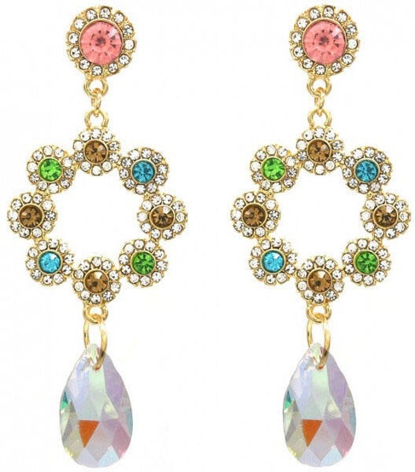 Ibiza crystal oorbellen