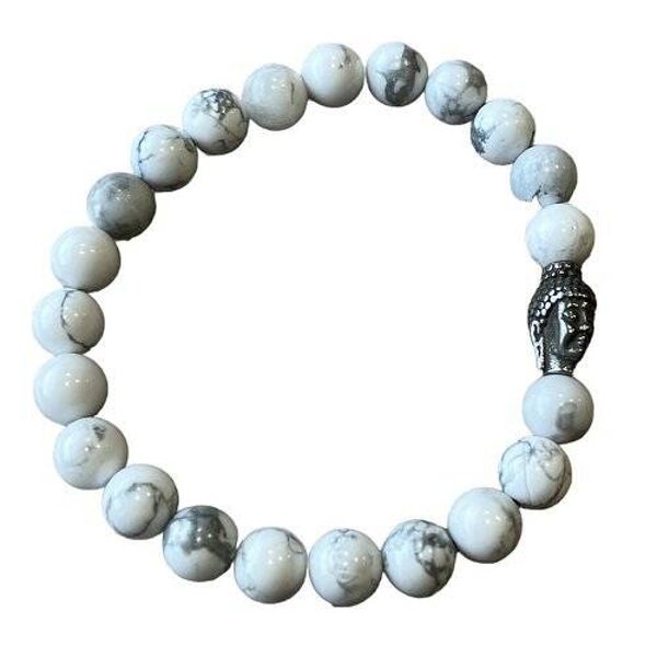 Natuursteen Amerikaans Howliet met Boeddha kraal.