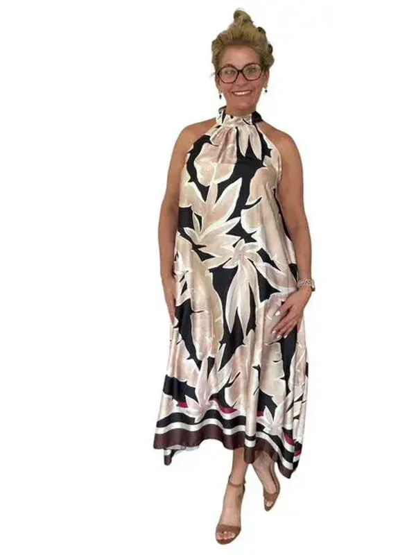 Jurk Jane zwart beige