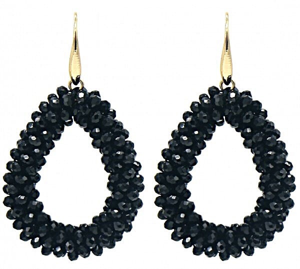 Ibiza Black/Gold oorbellen