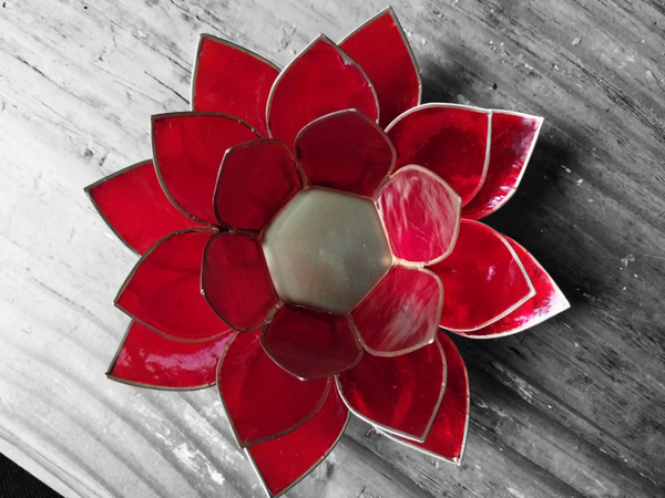 Sfeerlicht lotus rood