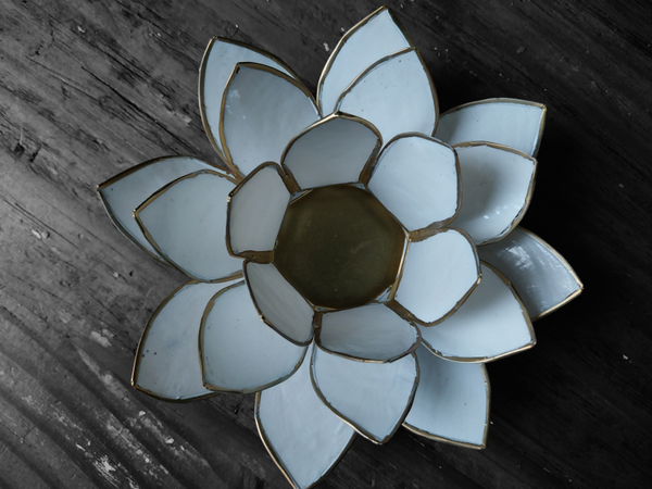 Sfeerlicht lotus wit