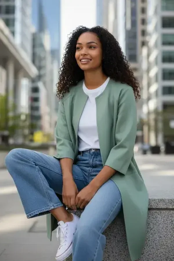 Suedine blazer in 2 kleuren