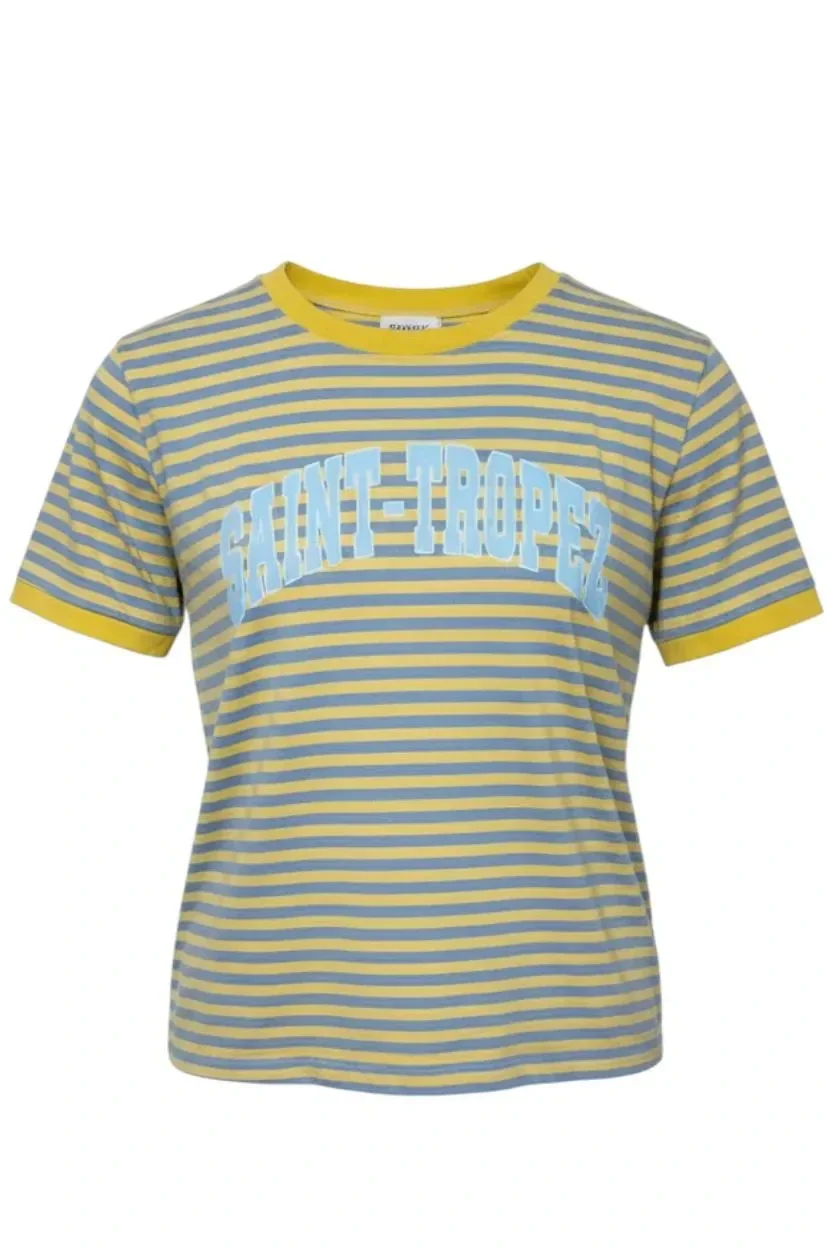 Streep t-shirt "Saint Tropez"