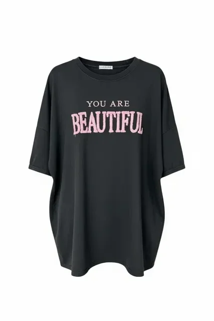 Soft top "Beautiful"  Zwart