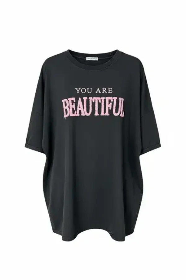 Soft top "Beautiful"  Zwart