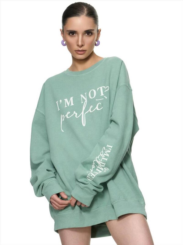 I'm not perfect oversized sweater