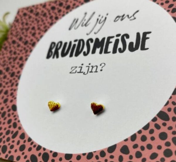 Wil jij ons bruidsmeisje zijn?
