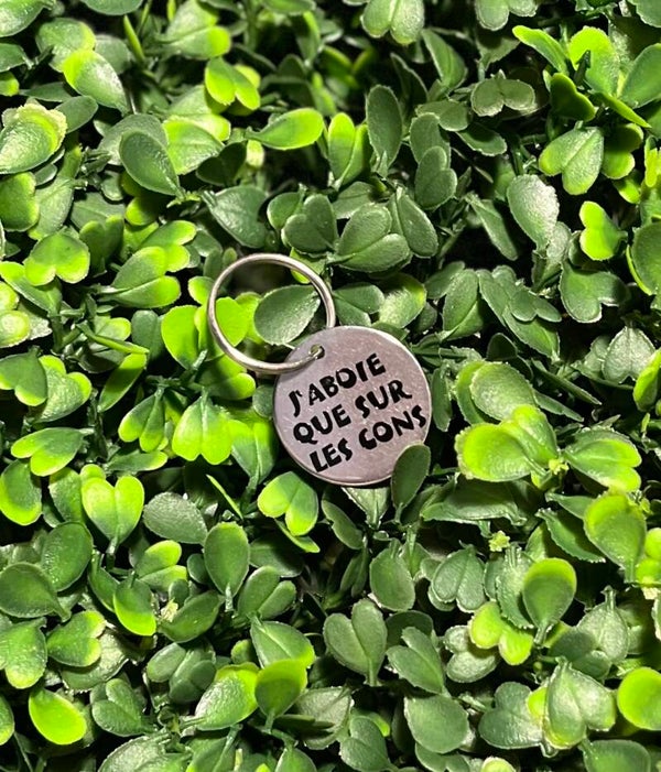 Médaille chien message