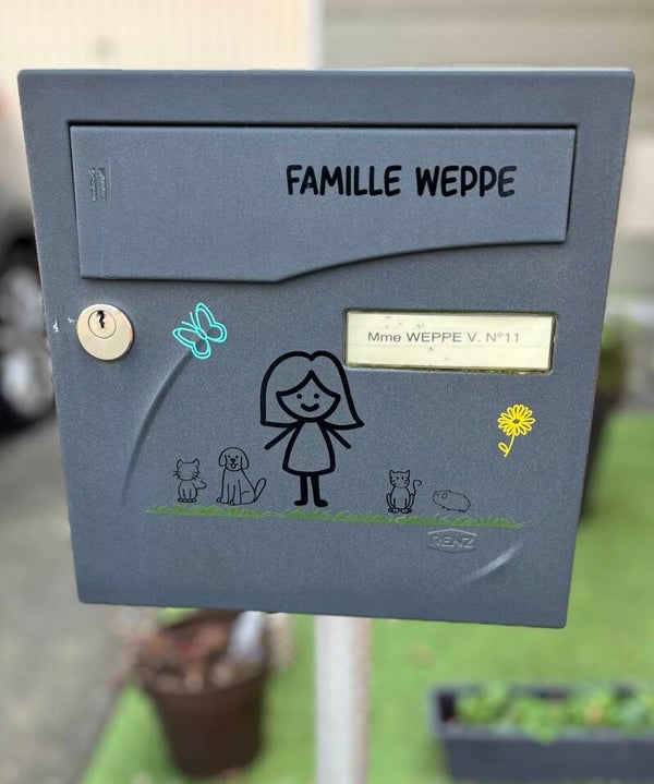 Stickers boîte aux lettres FAMILLE