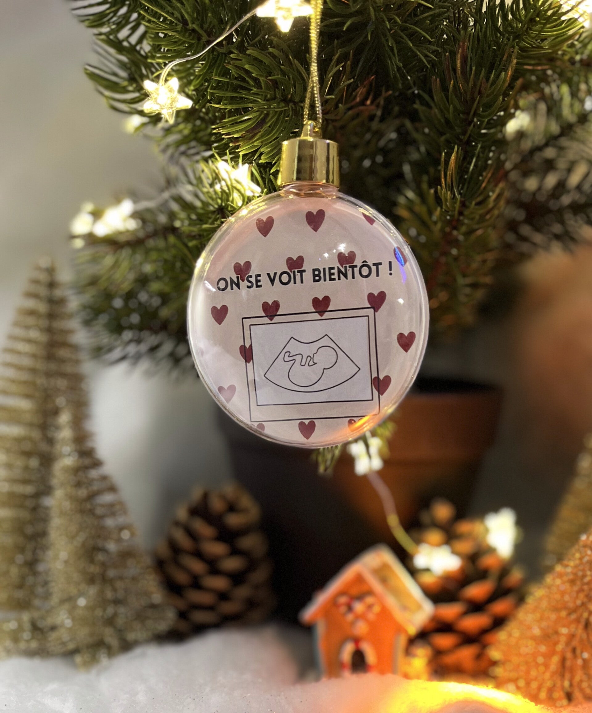 Boule de noël Echographie