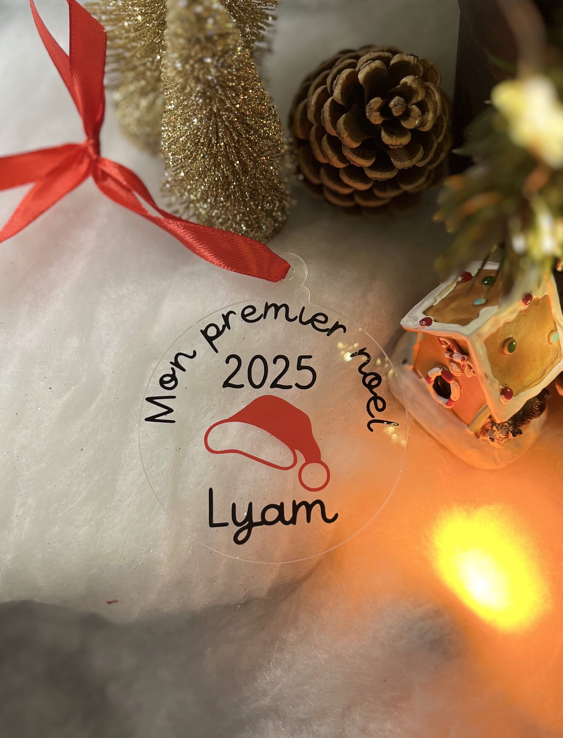 Boule de noël personnalisable