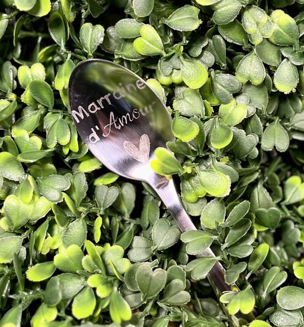 Cuillère à café gravé