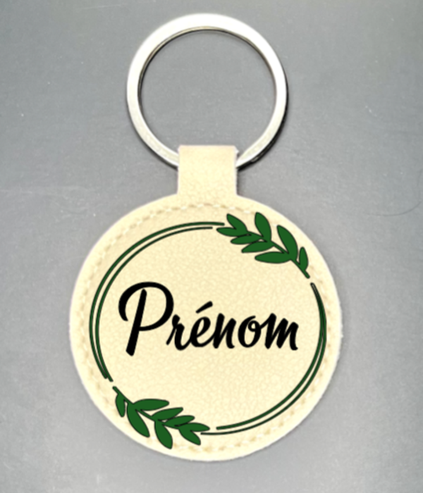 Porte clés rond Prénom