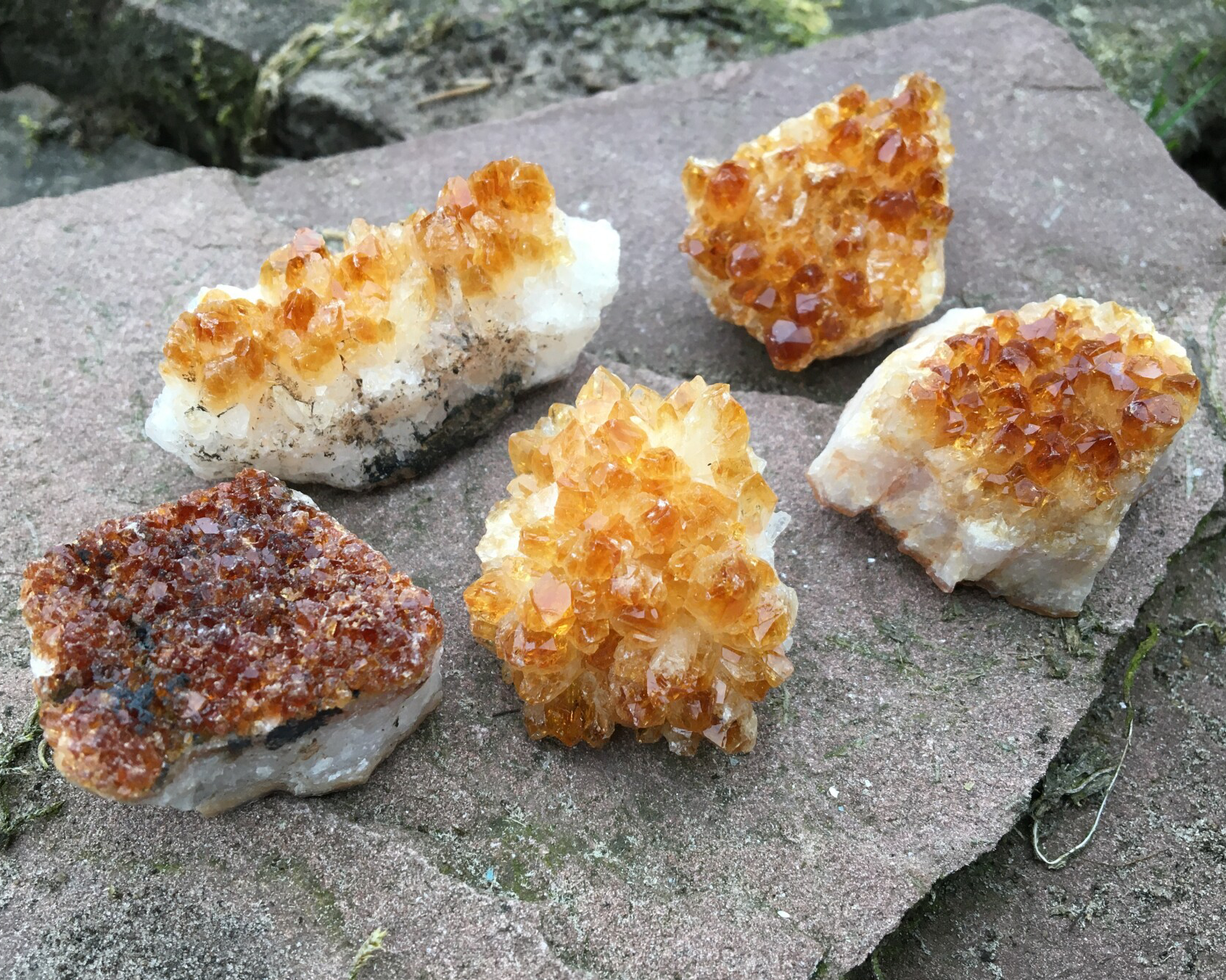 Citrien kristalgroepje 30 - 50 gram