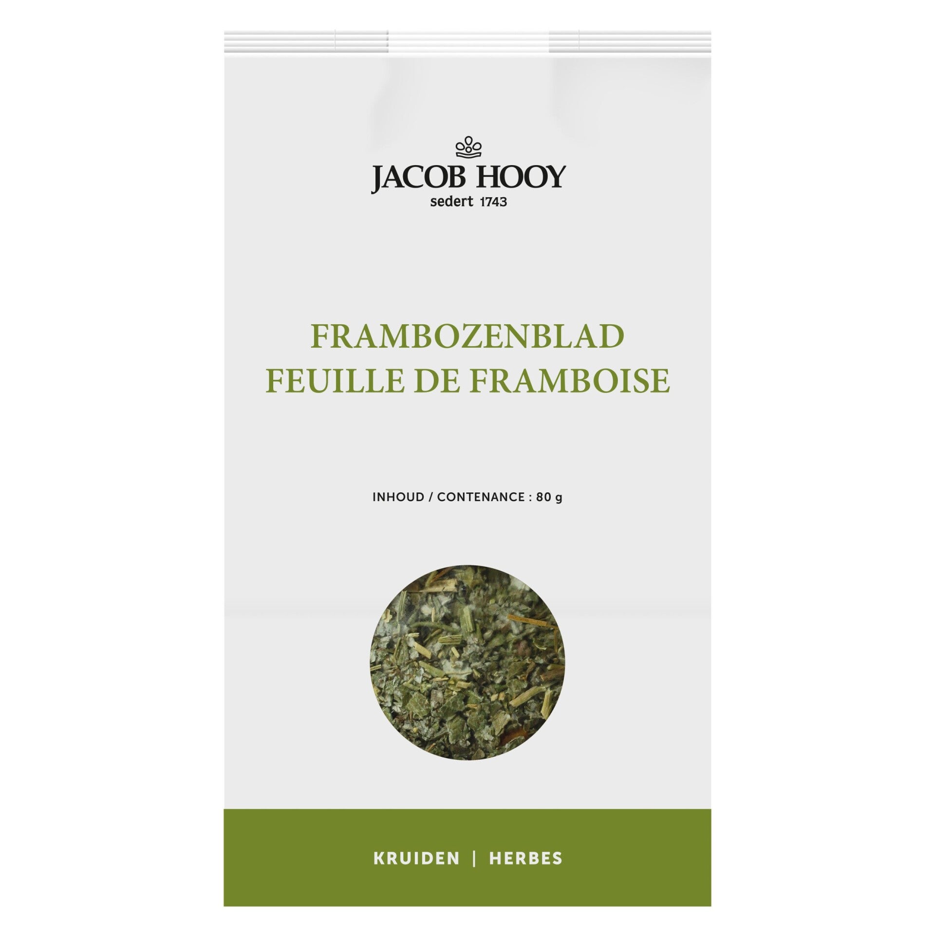 Jacob Hooy Frambozenblad 80 gr