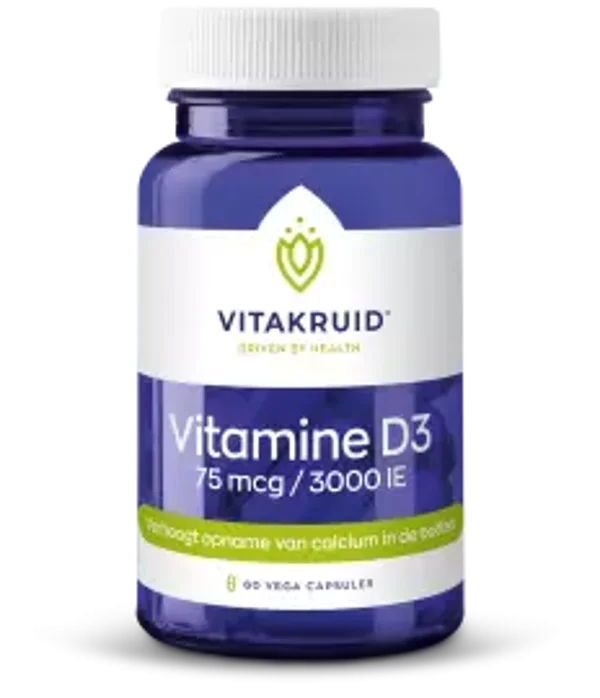 Vitakruid Vitamine D3 - 75 mcg / 3000 IE  60 capsules