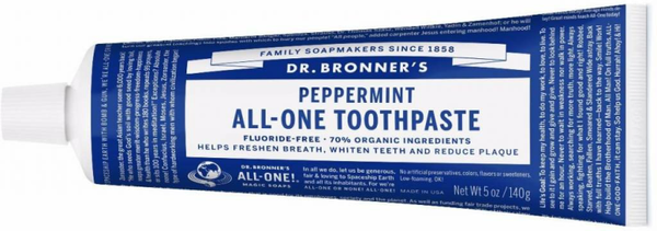 Dr. Bronner Tandpasta Pepermunt (zonder fluoride)