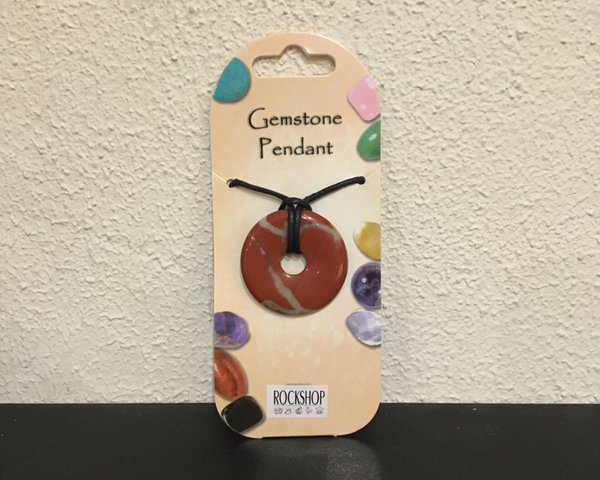Rode Jaspis Donut Hanger (35 mm)